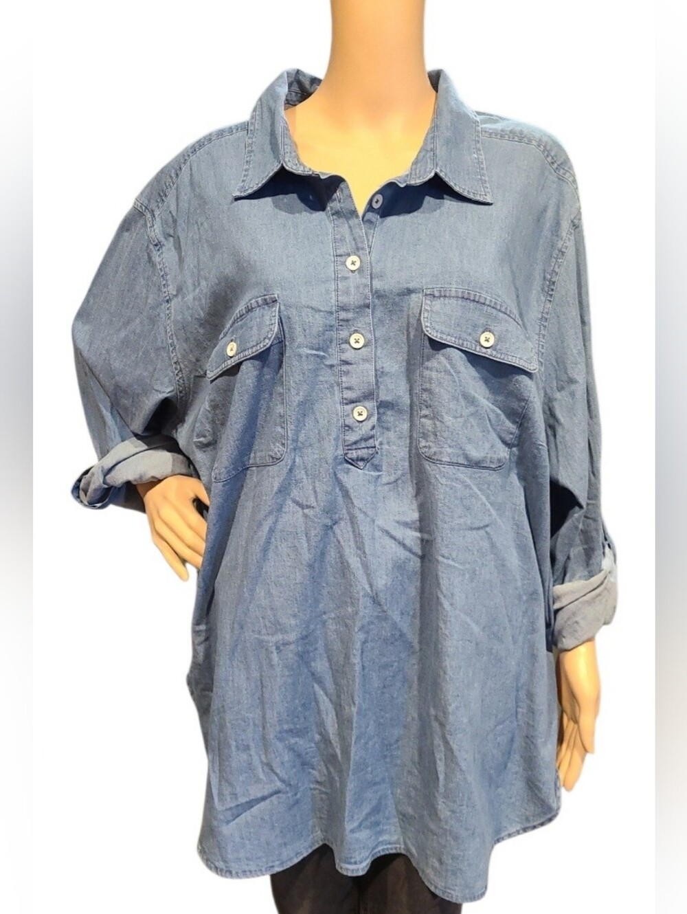 Ridgecut Flex Denim Ladies Buttondown Shirt